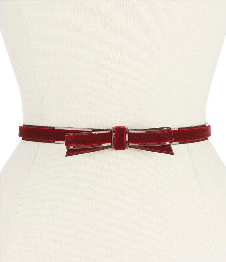 kate spade new york Velvet Bow Belt