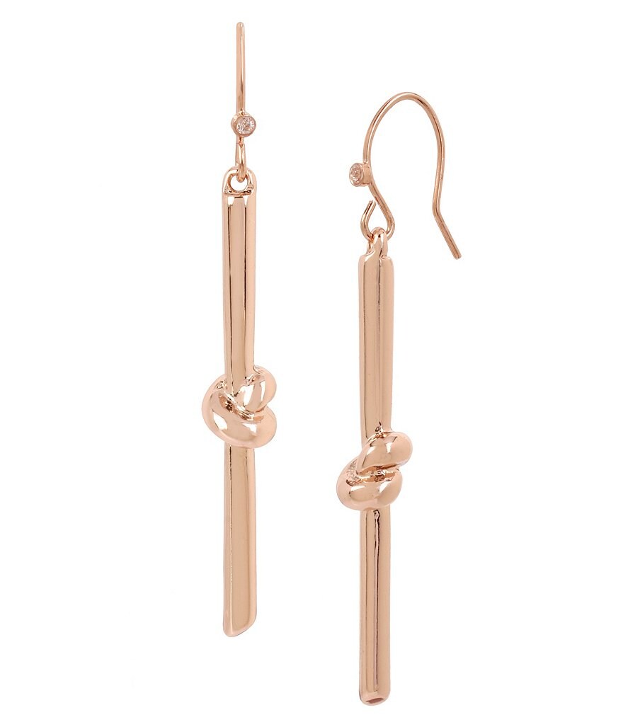 Kenneth Cole New York Knot Stick Linear Earrings