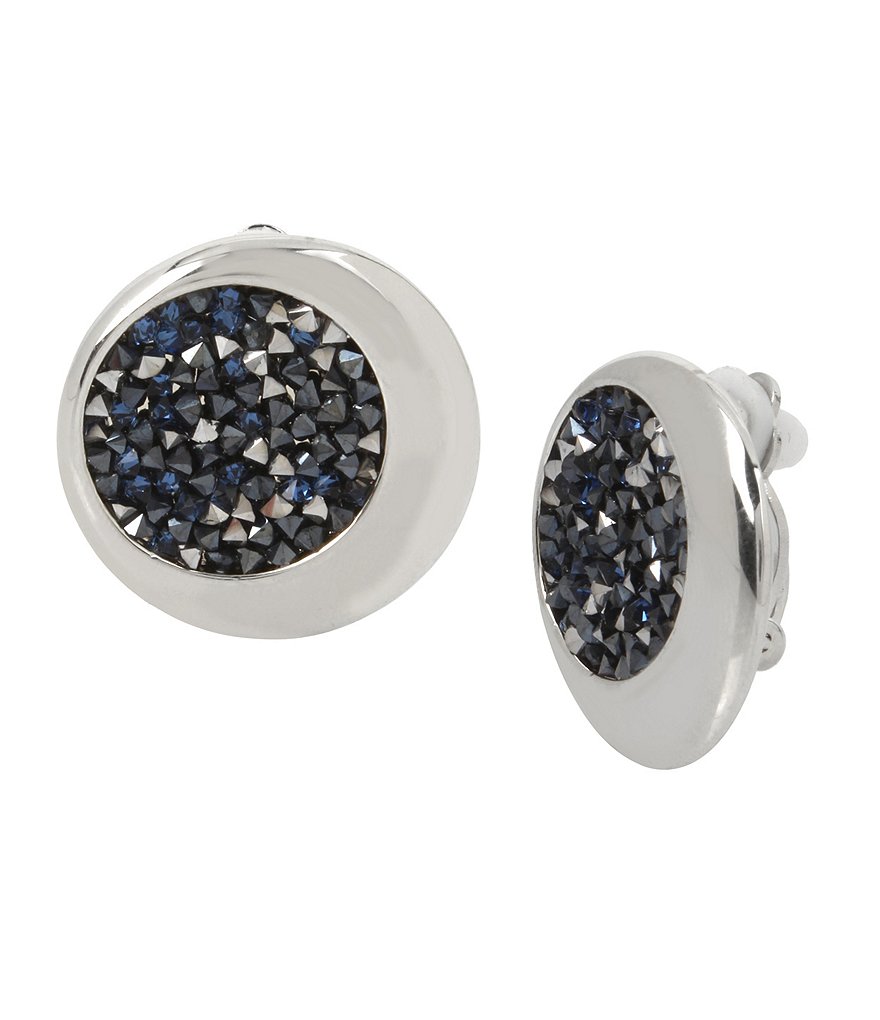Kenneth Cole New York Sprinkle Stone Clip-On Statement Earrings