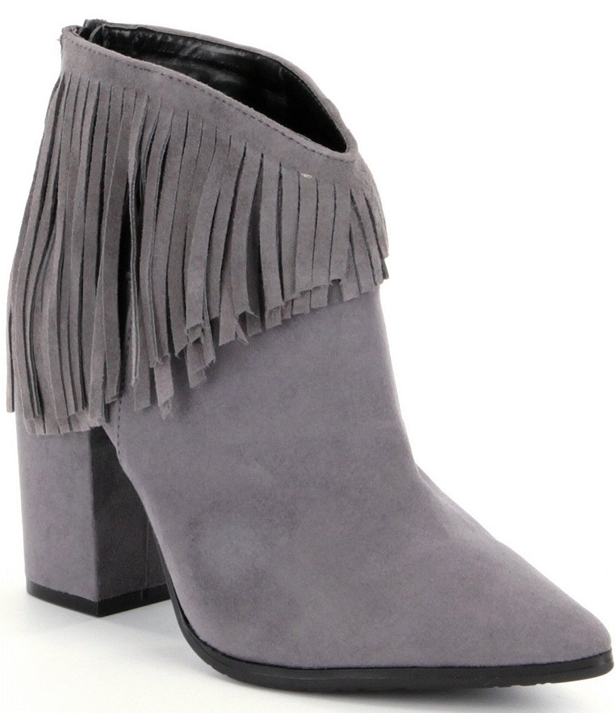 Kenneth Cole Reaction Pull Ashore Fringe Booties