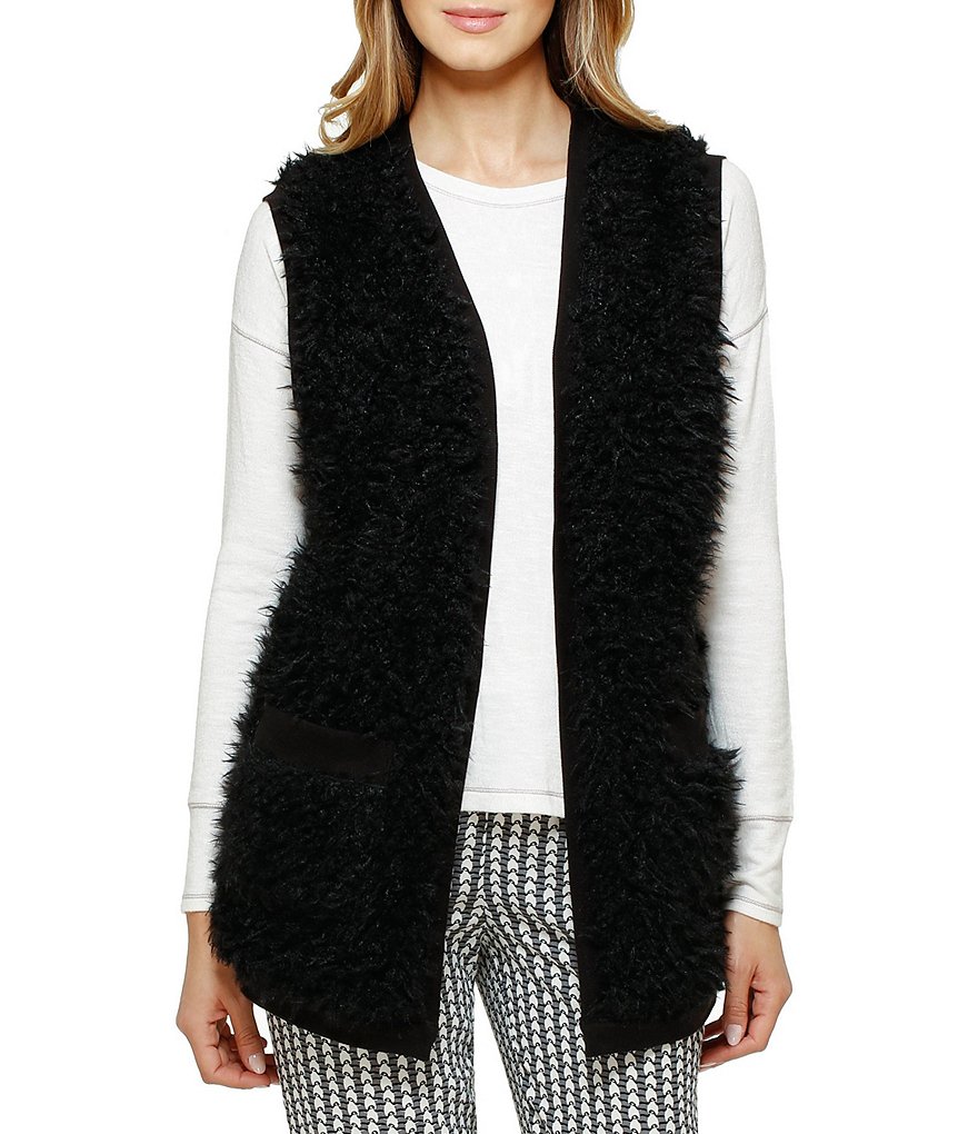 Kensie Faux-Fur Lounge Vest