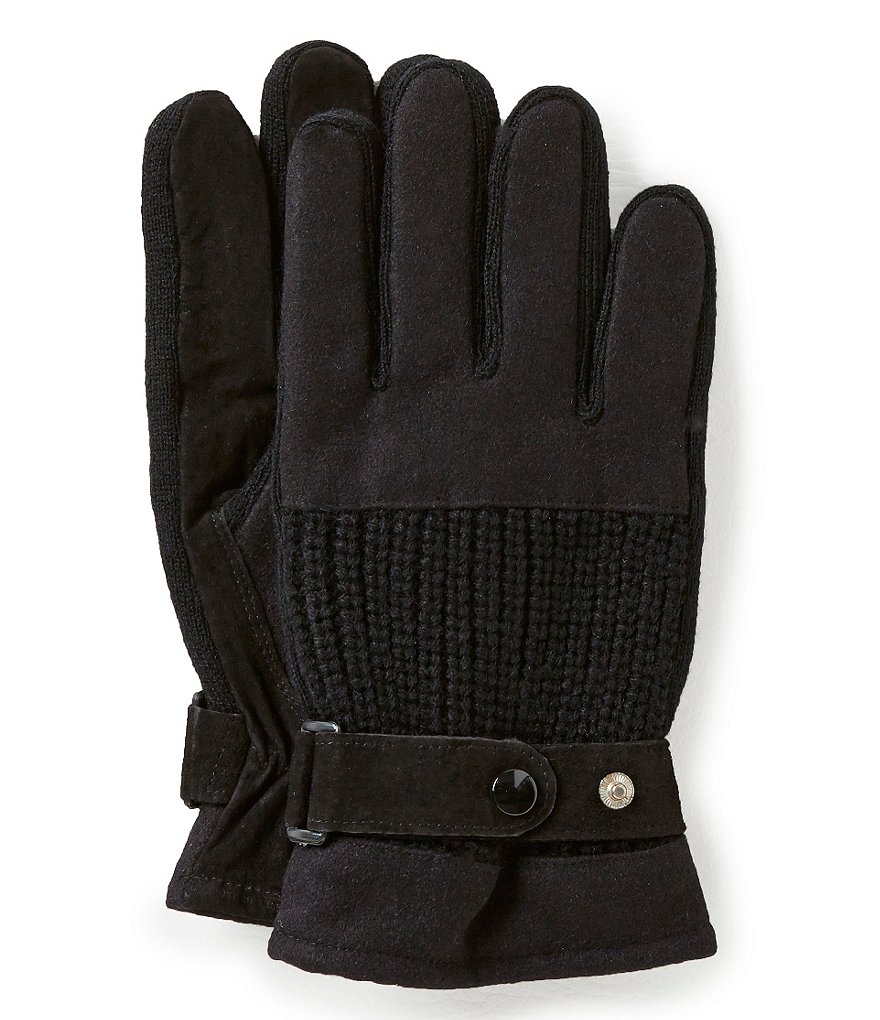 Lake of the Isles Suede Knit Gloves