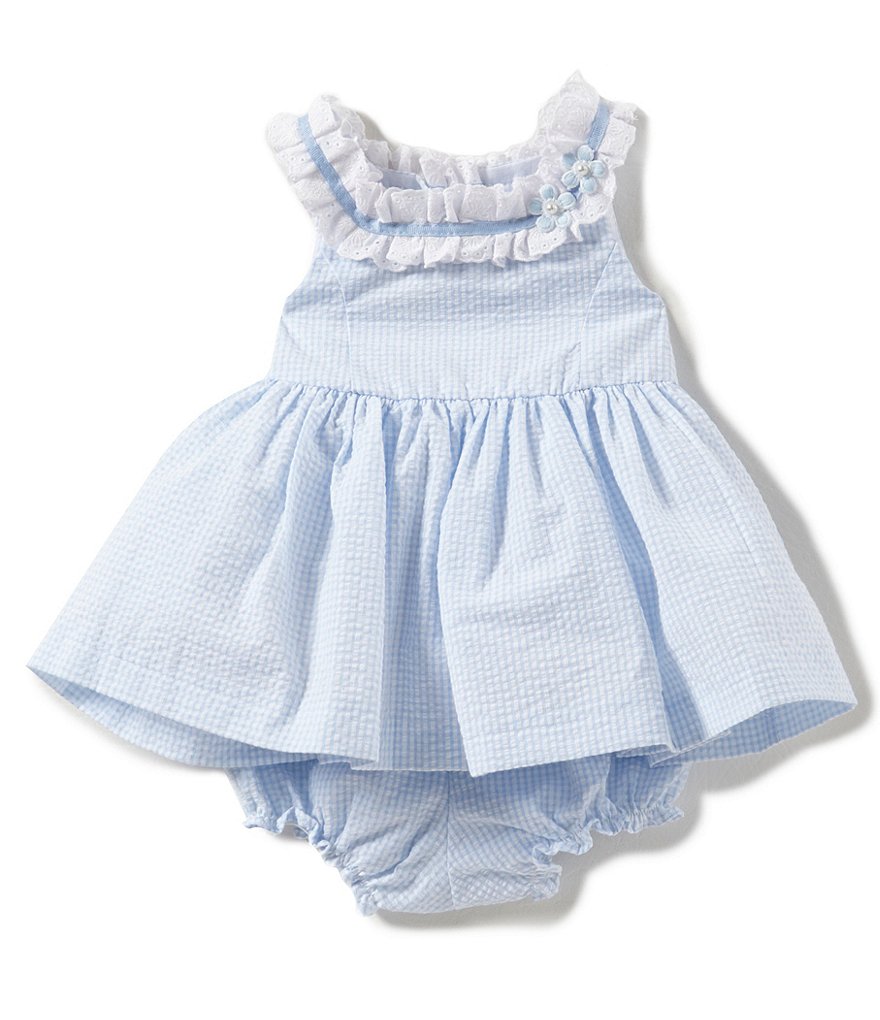 Laura Ashley London Baby Girls Newborn-24 Months Ruffle-Collar Dress