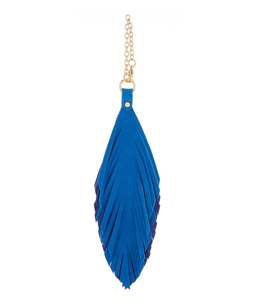 Lauren Ralph Lauren Feather Tassel Key Chain