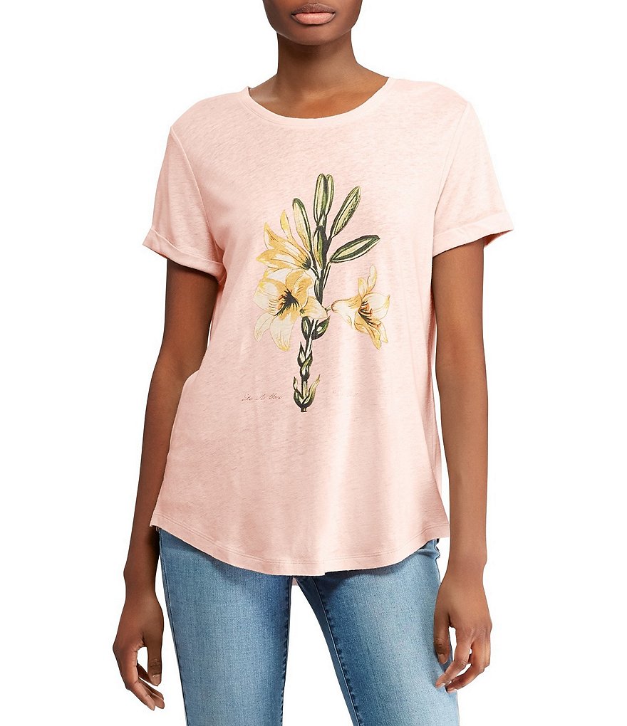 Lauren Ralph Lauren Floral Linen-Blend T-Shirt