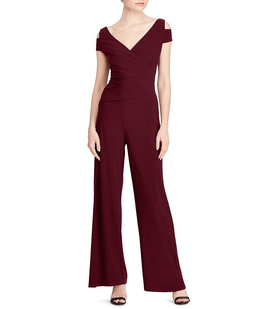 Lauren Ralph Lauren Jersey Cutout-Shoulder Jumpsuit