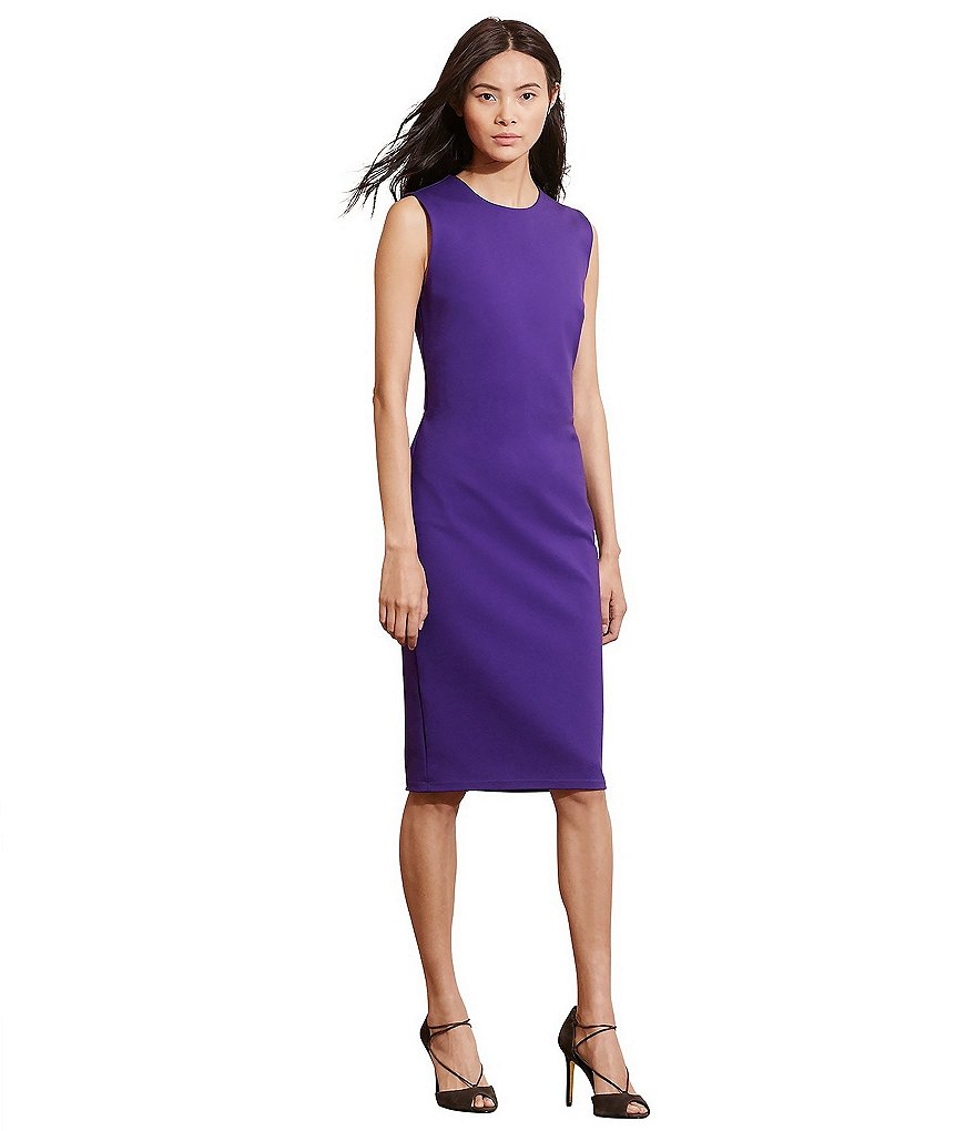 Lauren Ralph Lauren Matte Jersey Sheath Dress