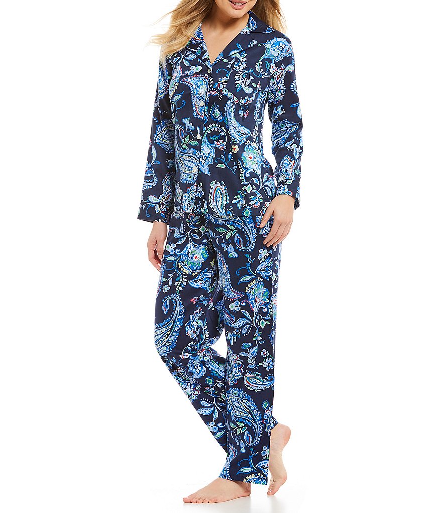 Lauren Ralph Lauren Paisley-Printed Sateen Classic Pajamas