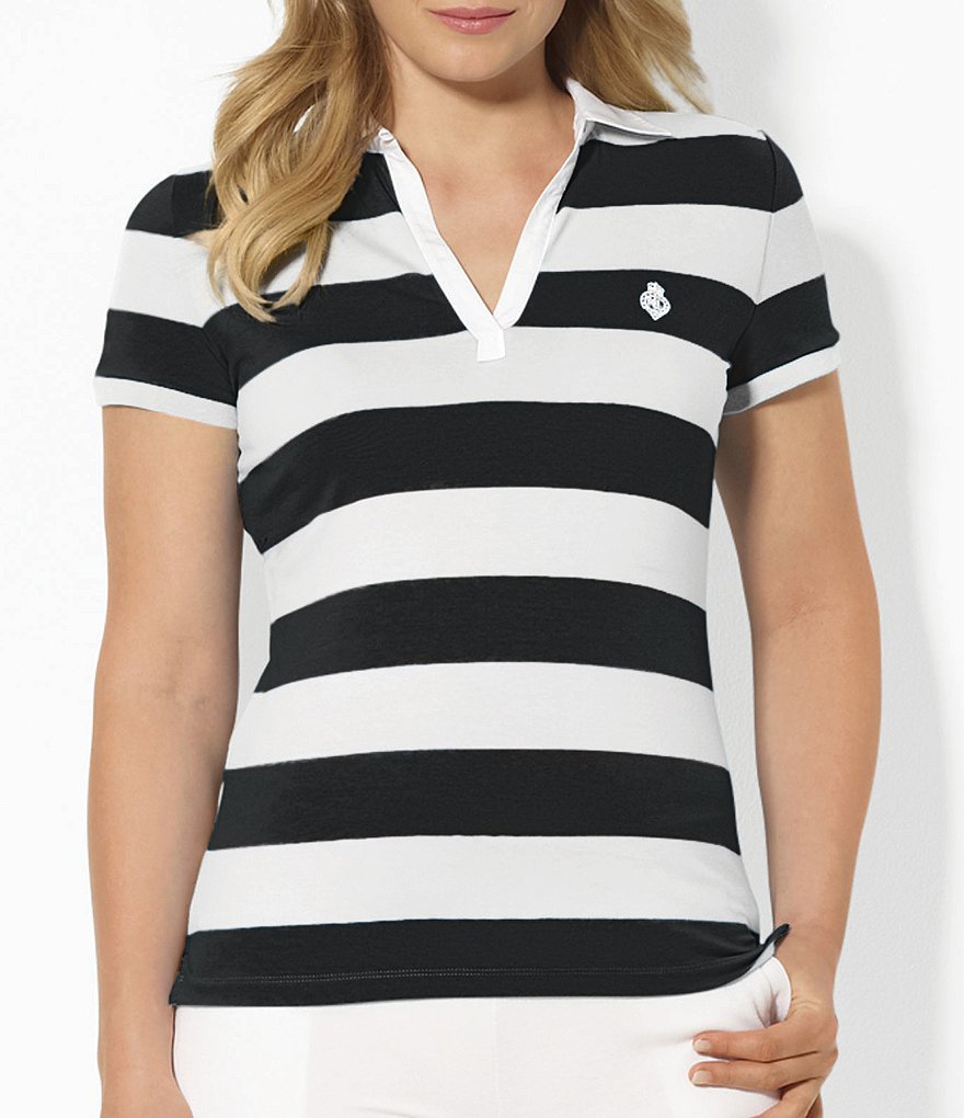 Lauren Ralph Lauren Plus Striped Polo Shirt