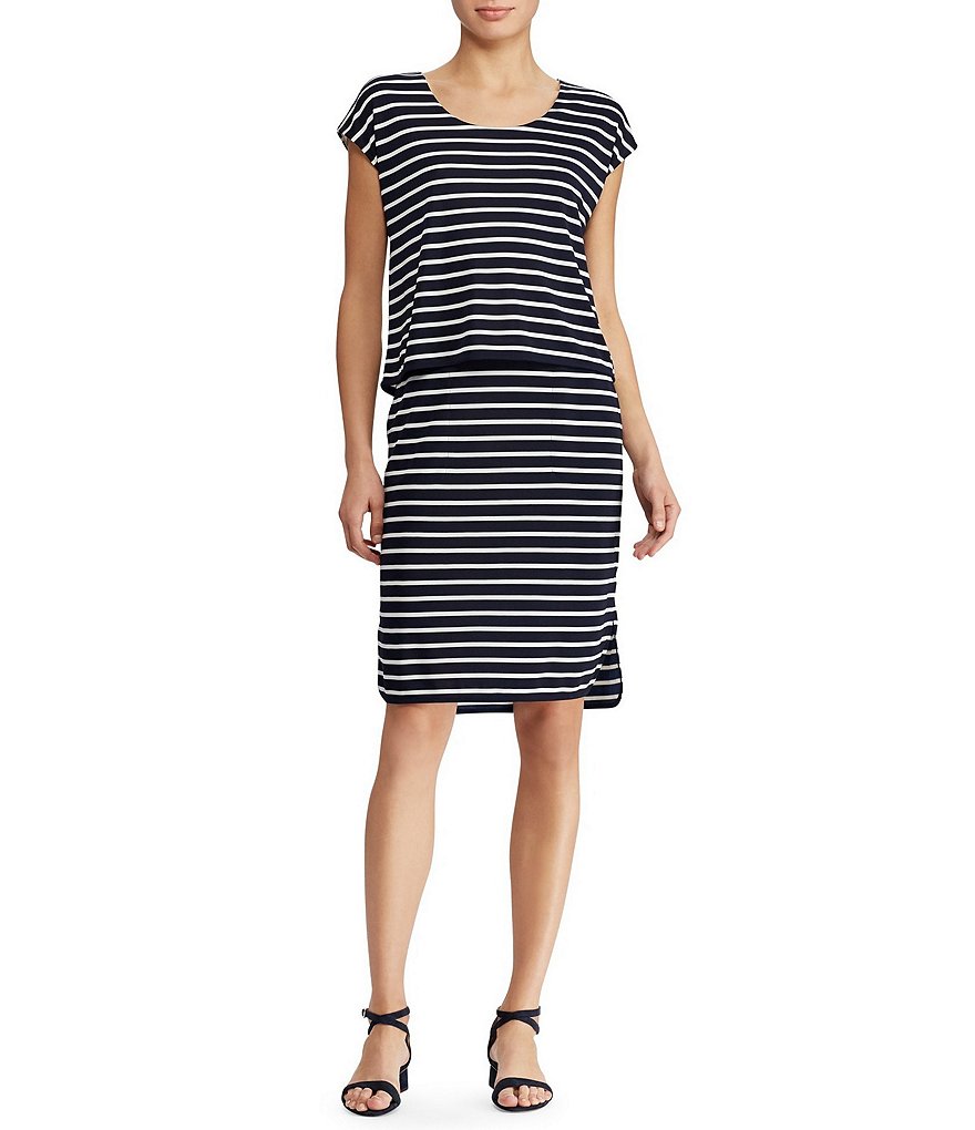 Lauren Ralph Lauren Print Layered Jersey T-Shirt Dress