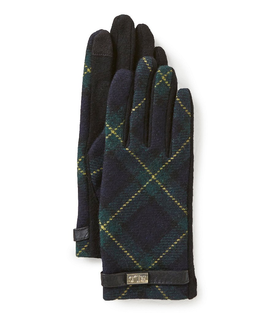 Lauren Ralph Lauren Tartan Touch-Capable Gloves