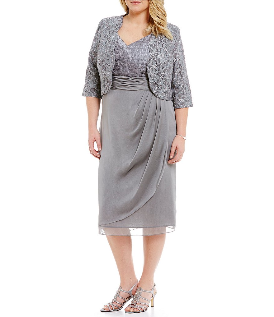 Le Bos Plus Lace Jacket Dress