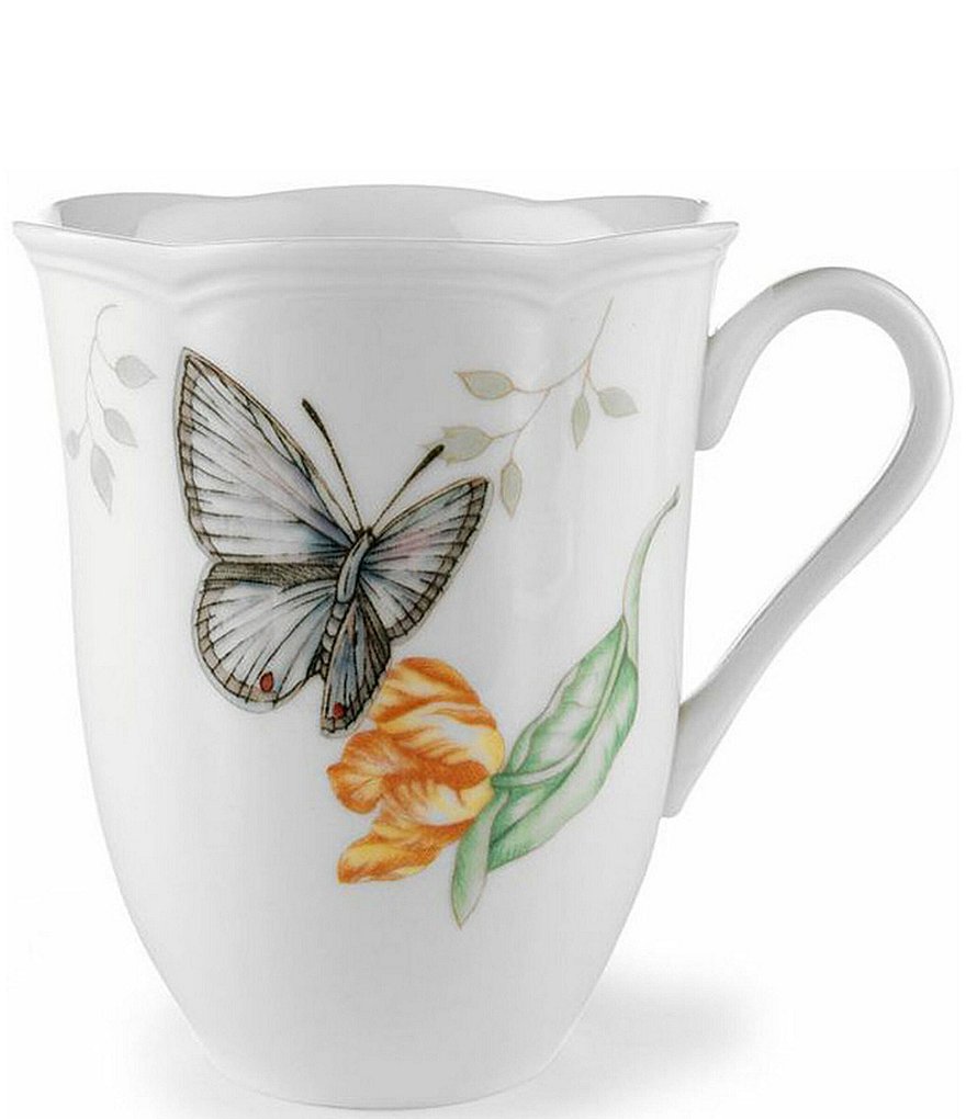 Lenox Butterfly Meadow Floral Porcelain Mug