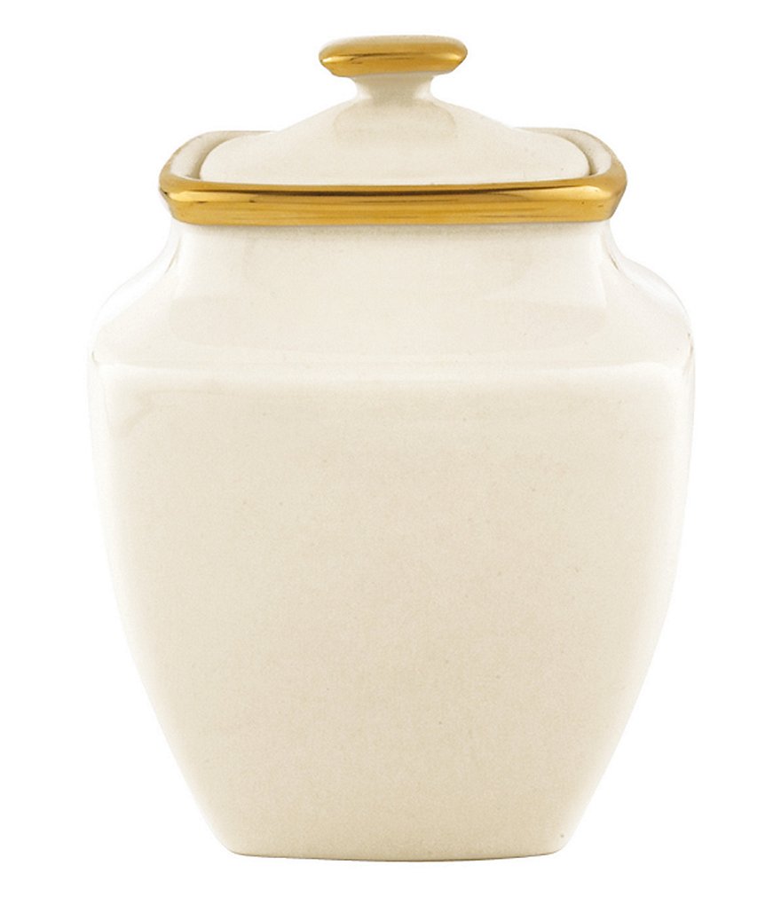 Lenox Eternal Ivory Square Sugar Bowl With Lid