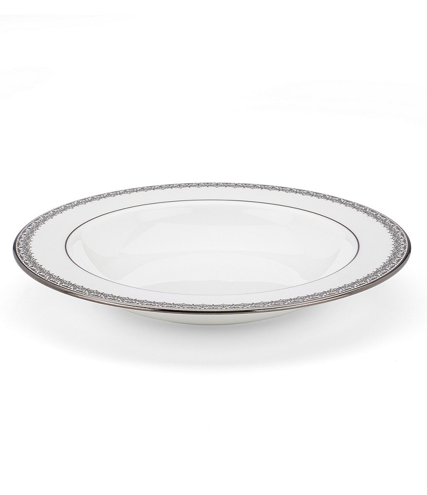Lenox Lace Couture Platinum Pasta/Soup Bowl