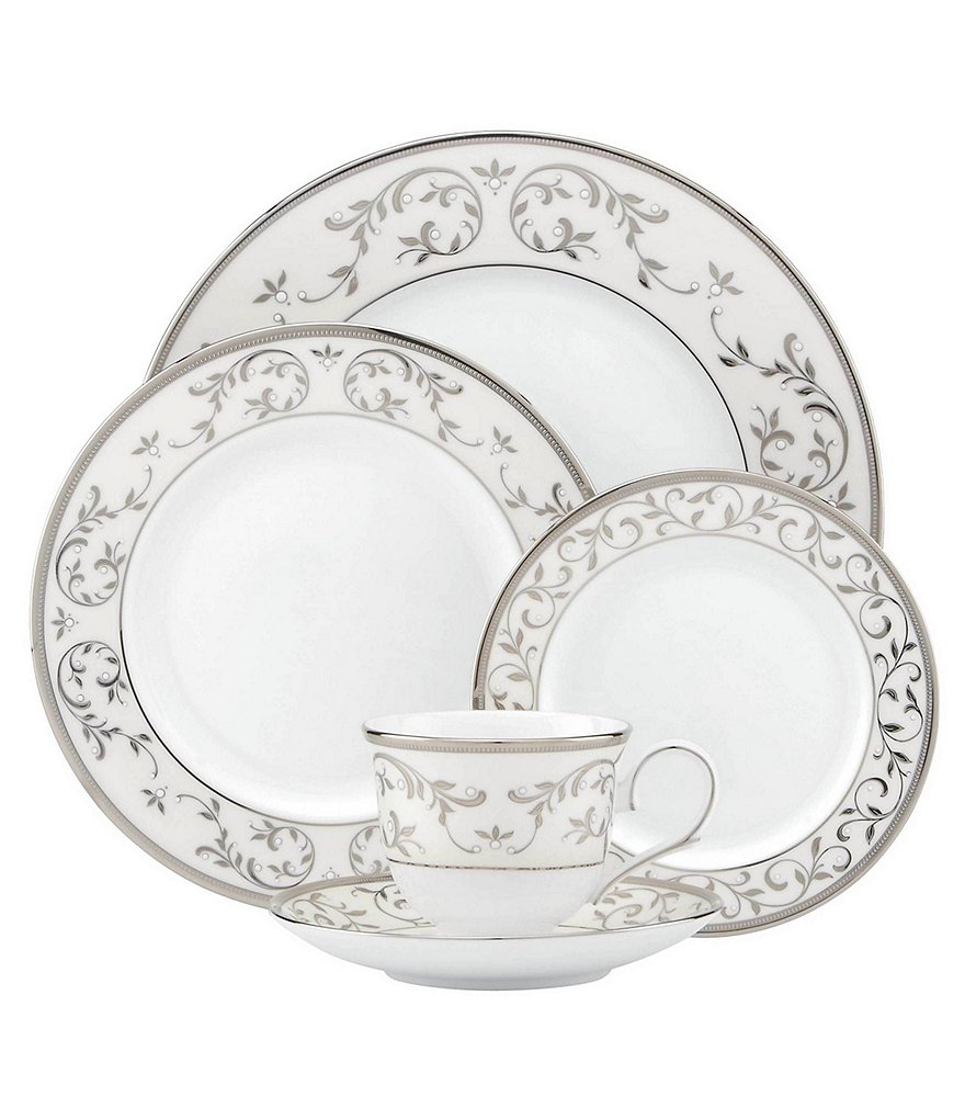 Lenox Opal Innocence Silver Bone China 5-Piece Place Setting