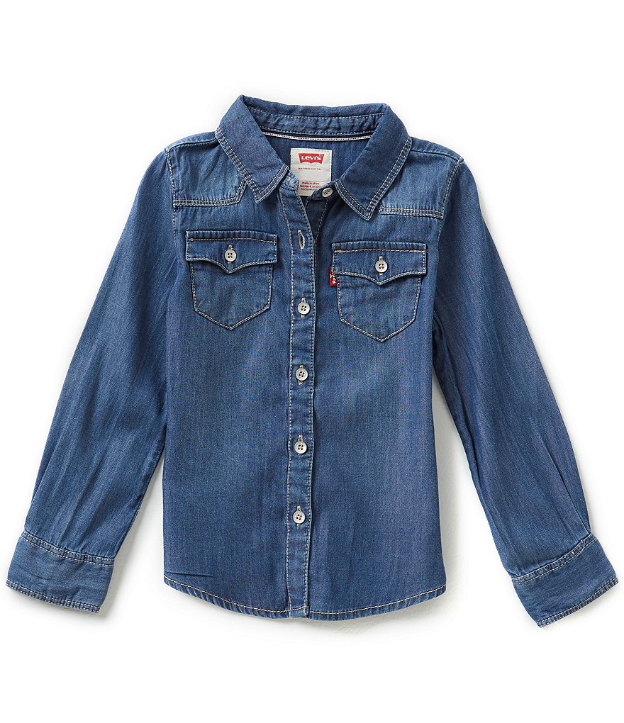 Levi´s® 2T-6X The Western Long-Sleeve Denim Top