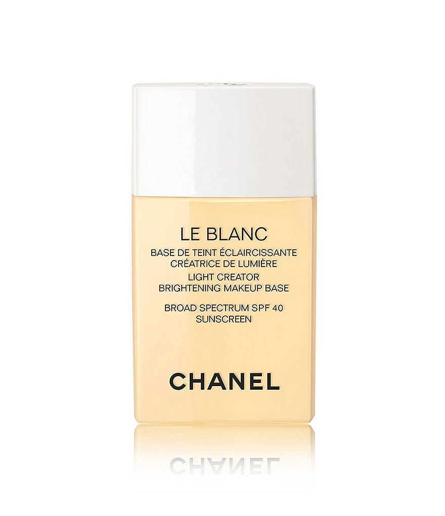 CHANEL LE BLANC LIGHT CREATOR BRIGHTENING MAKEUP BASE BROAD SPECTRUM SPF 40 SUNSCREEN