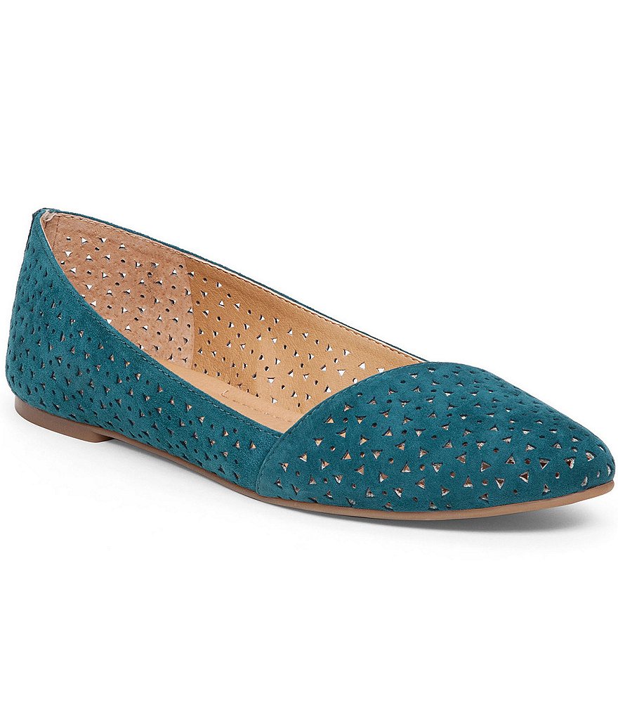 Lucky Brand Archh2 Perforated Leather Flats