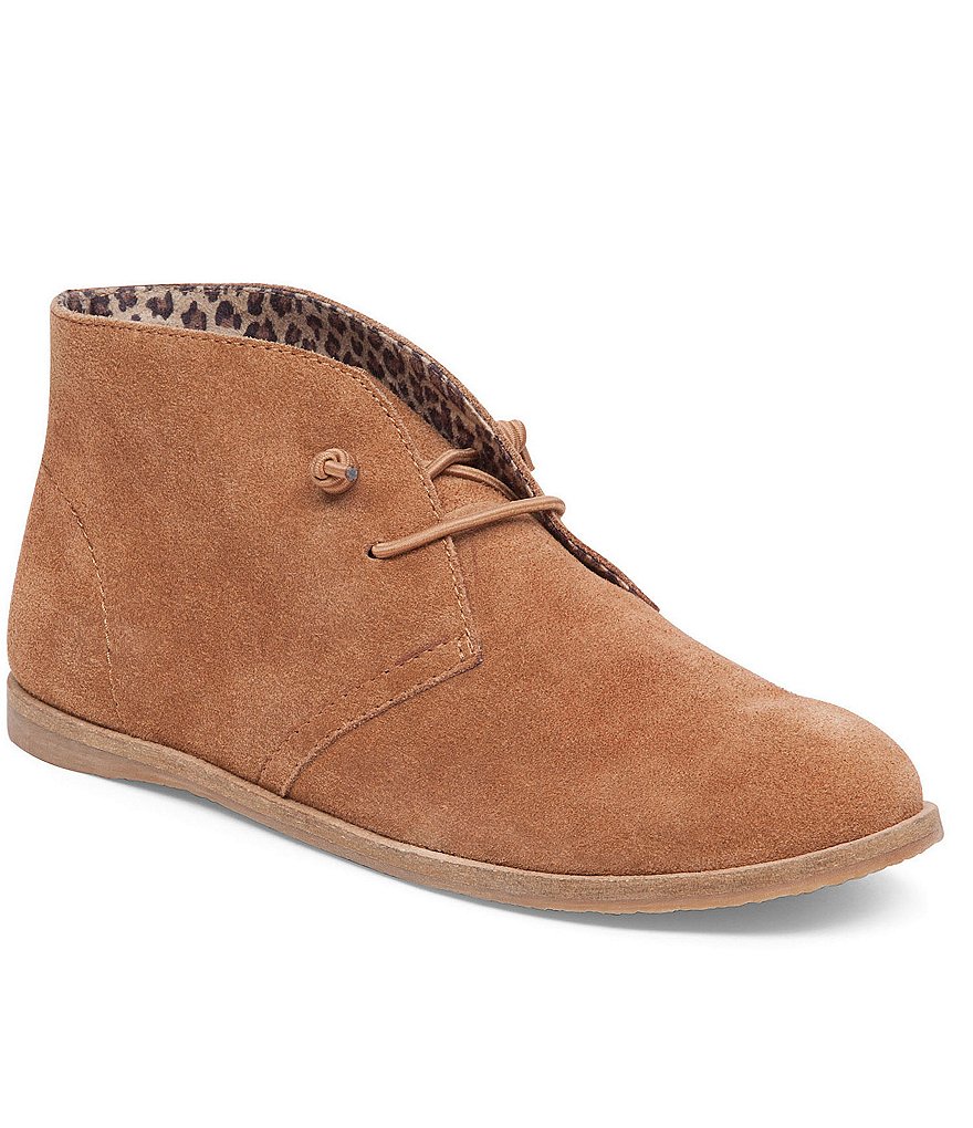 Lucky Brand Ashbee Suede Lace Up Booties