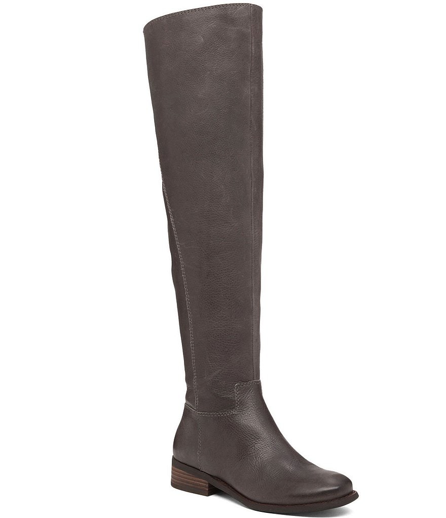 Lucky Brand Havasoo Sueded Leather Zip Over The Knee Boots