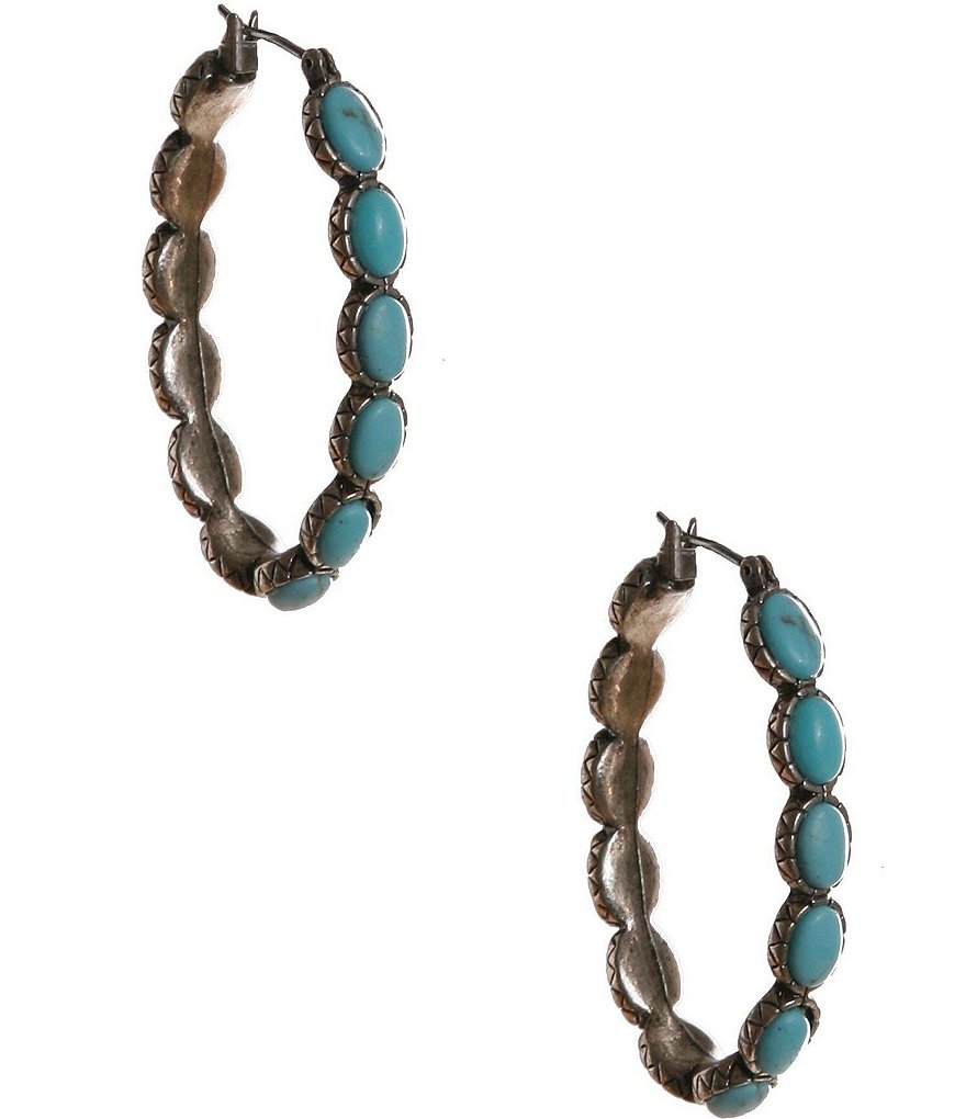 Lucky Brand Oblong Hoop Earrings