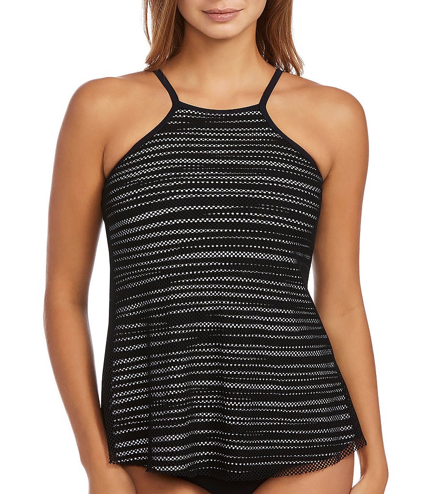 Magicsuit Clean Lines Adele High Neck Tankini Swimsuit Top