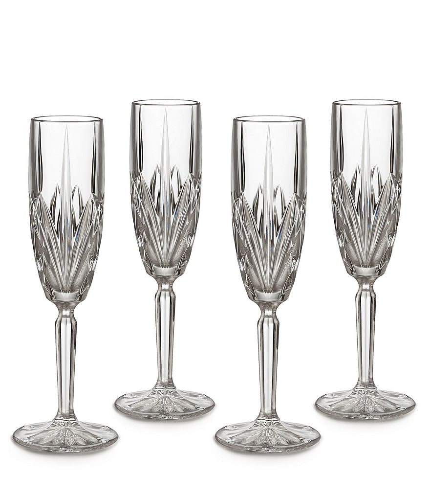 Marquis by Waterford Brookside Crystalline Flutes, Set of 4