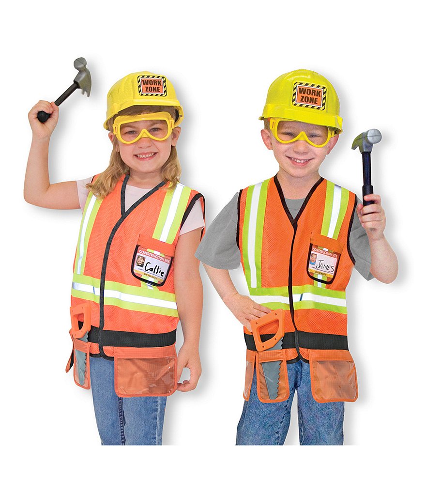 Melissa & Doug Construction Worker Role Play Costume Set