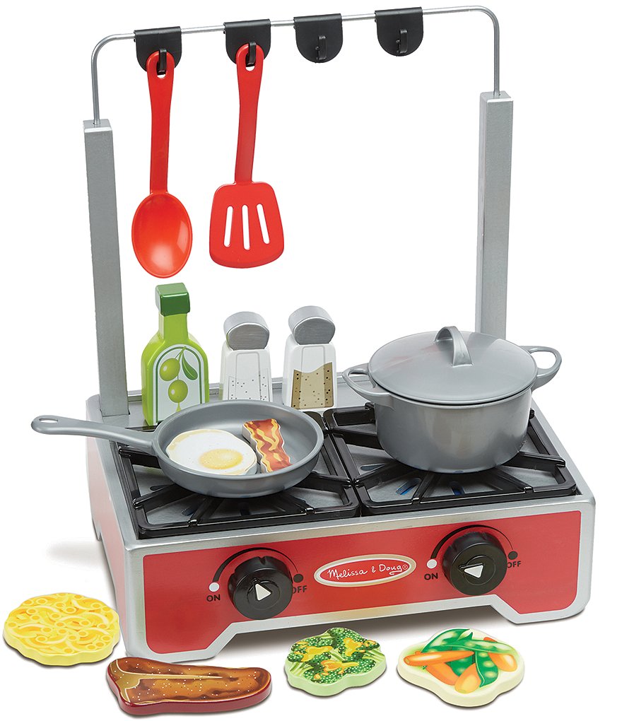 Melissa & Doug Deluxe Wooden Cooktop Set