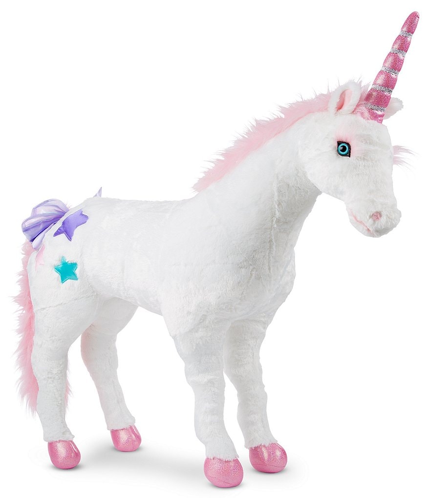 Melissa & Doug 45#double; Unicorn Jumbo Stuffed Animal