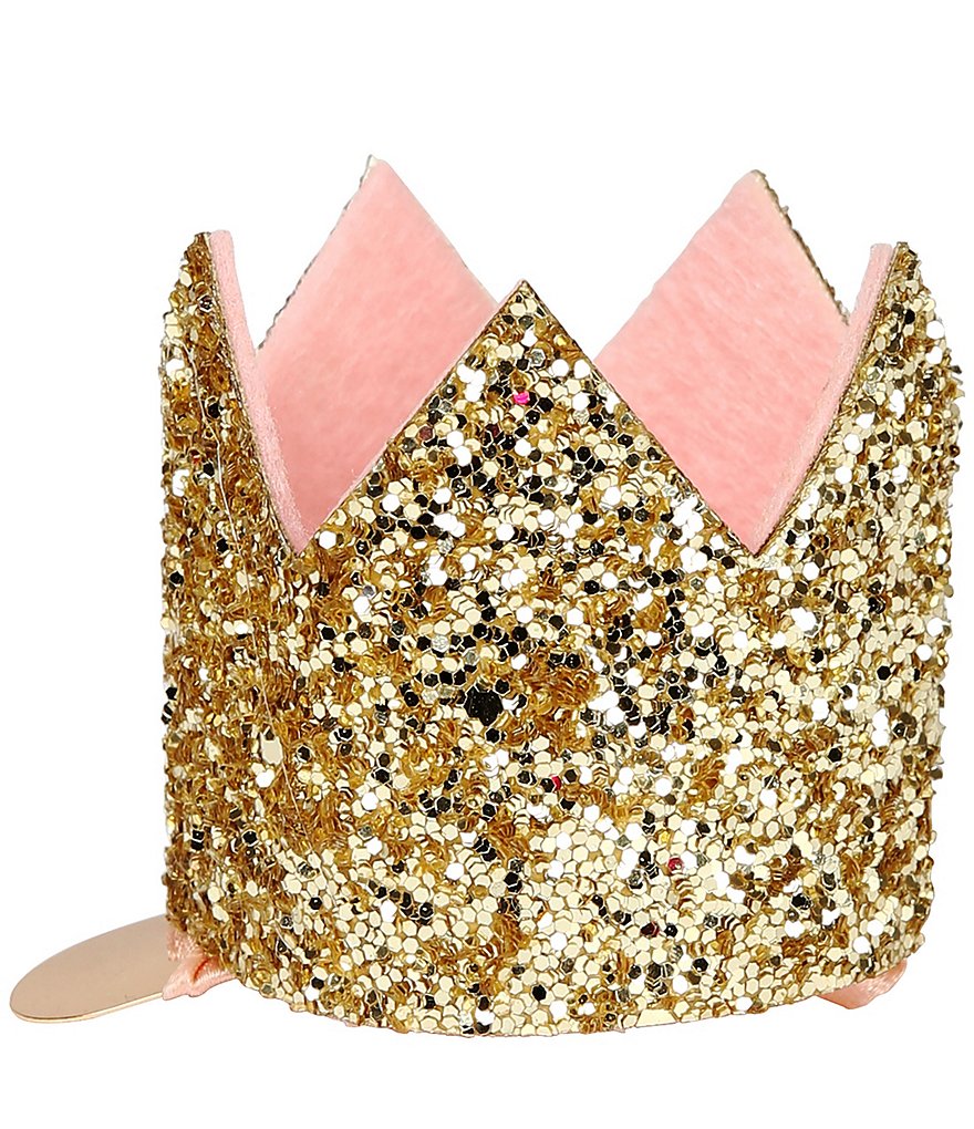 Meri Meri Girls Mini Glitter Crown Hair Clip