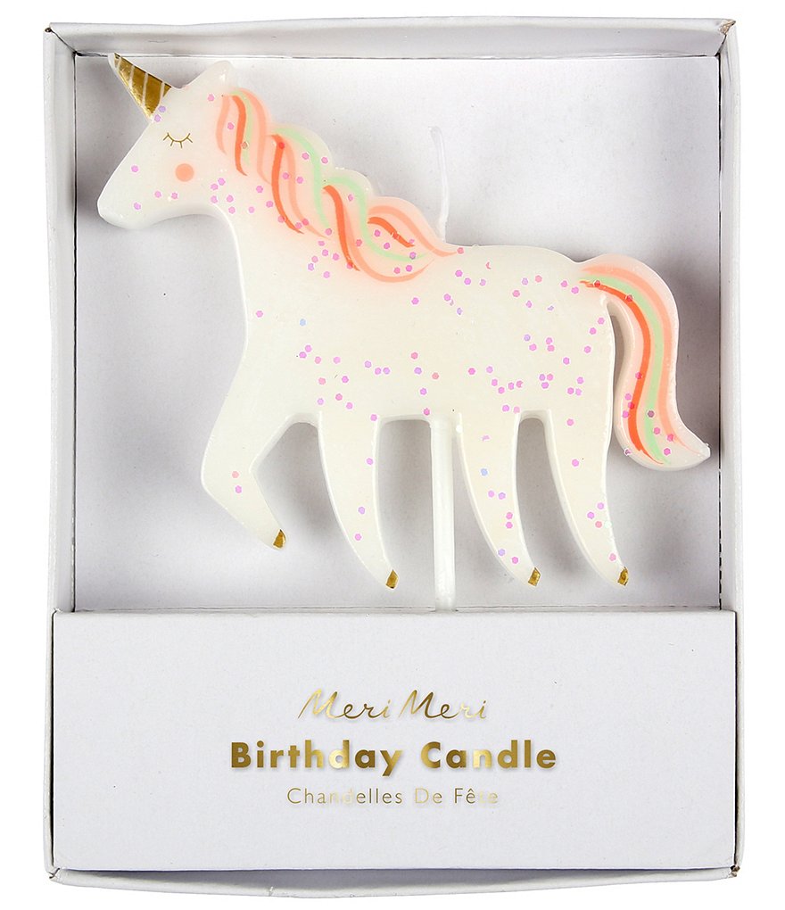 Meri Meri Unicorn Glitter Party Candle