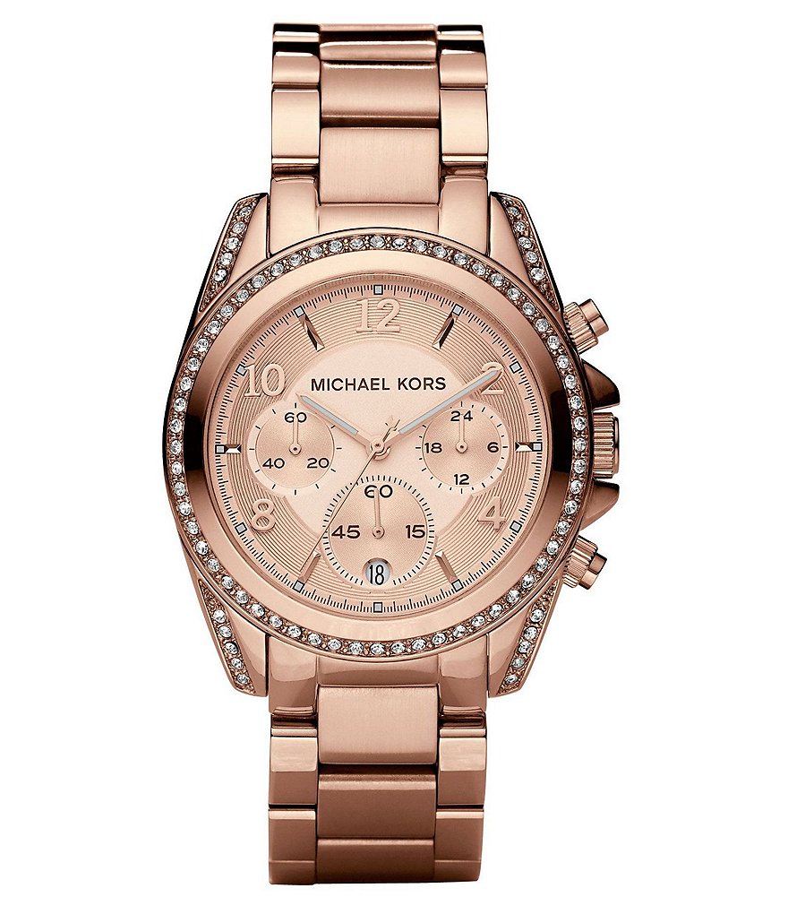 Michael Kors Blair Stone-Detail Chronograph Sport Watch
