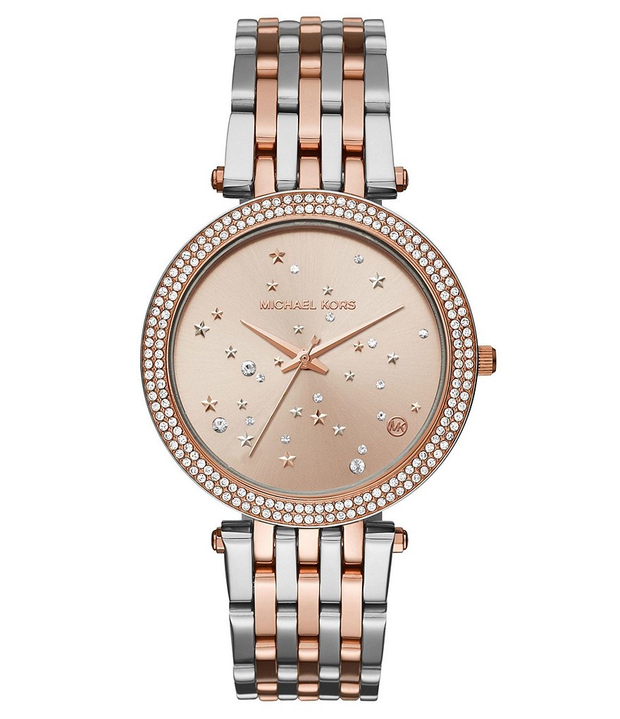 Michael Kors Darci Two-Tone Celestial Analog Bracelet Watch
