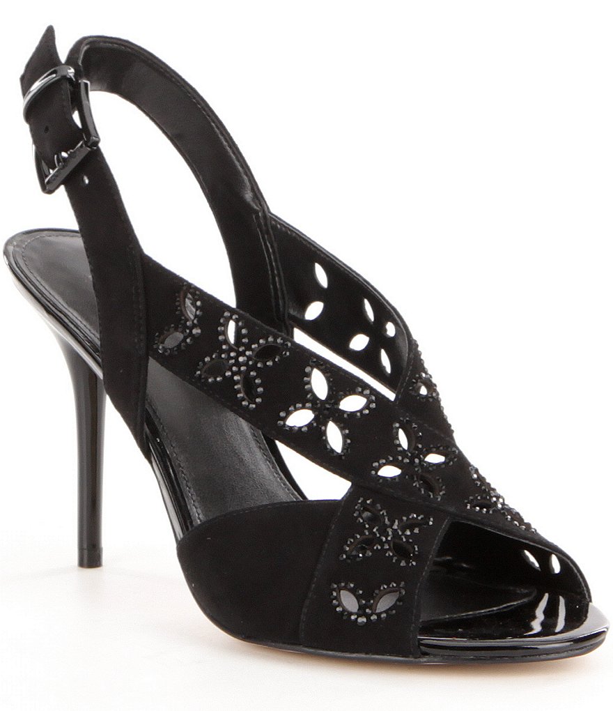 MICHAEL Michael Kors Becky Suede Hot Fixed Stone Sandals