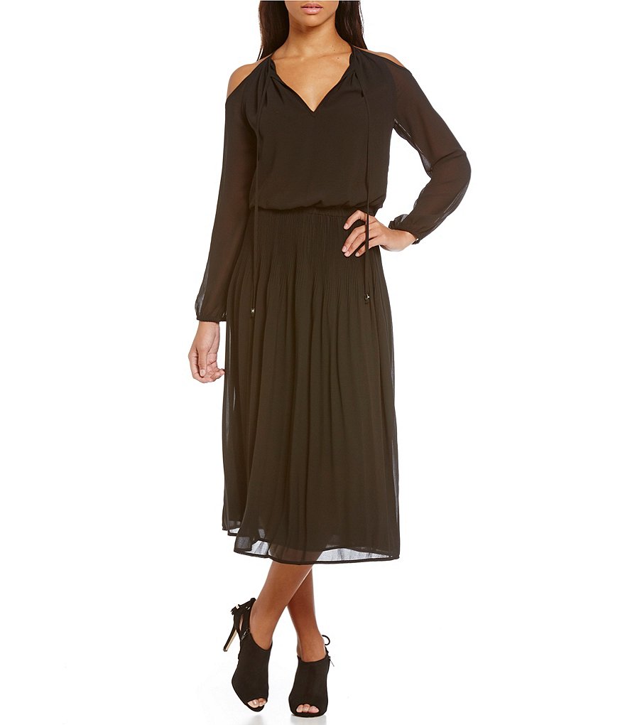 MICHAEL Michael Kors Cold Shoulder Boot Skirt Dress