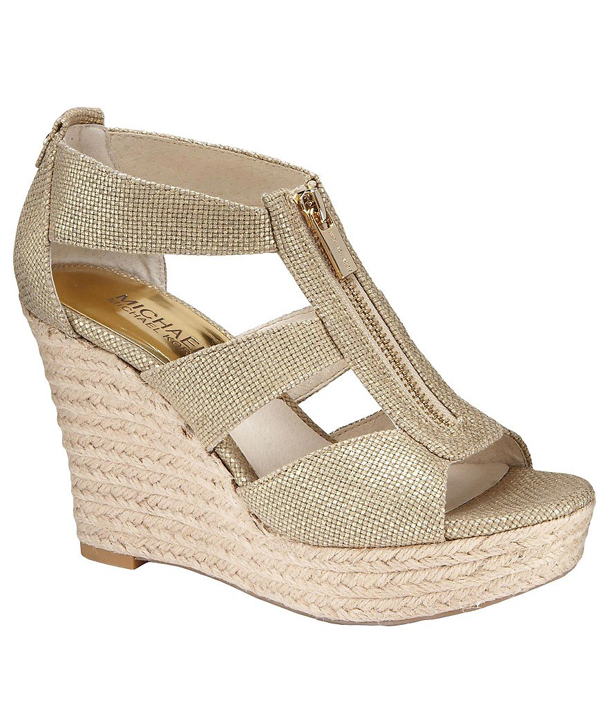 MICHAEL Michael Kors Damita Peep Toe Wedges