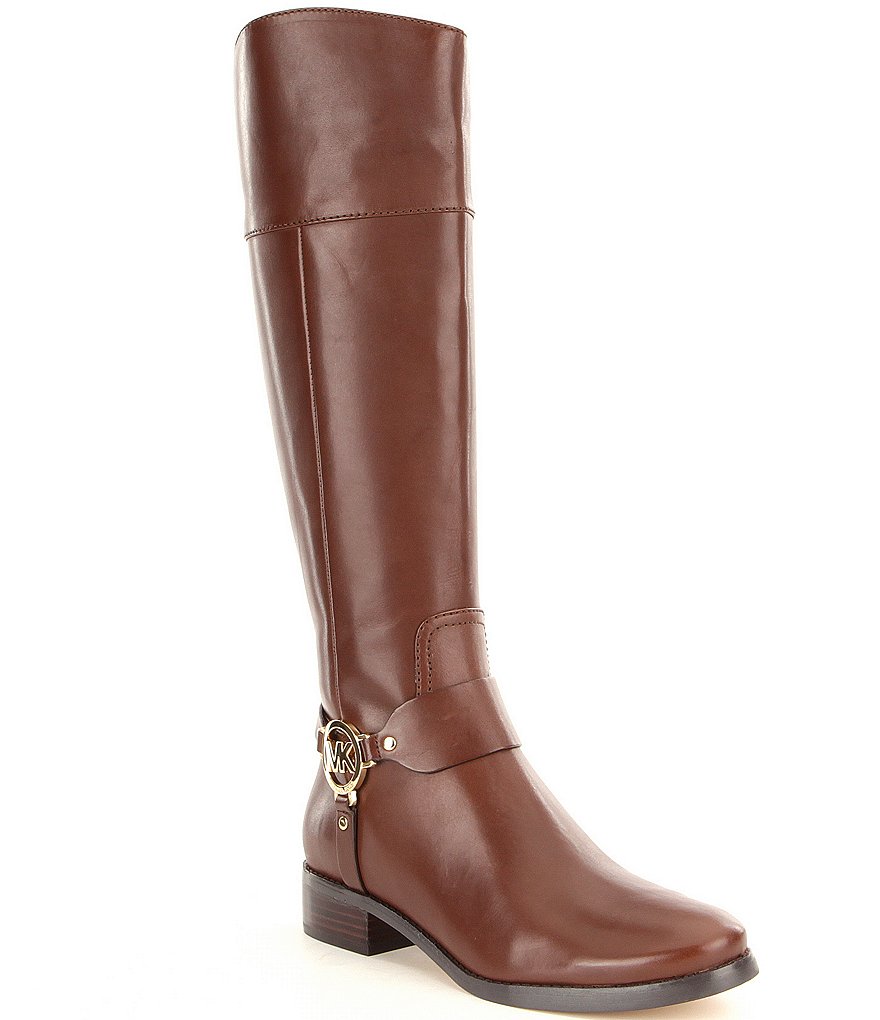 MICHAEL Michael Kors Fulton Leather Harness Tall Riding Boots