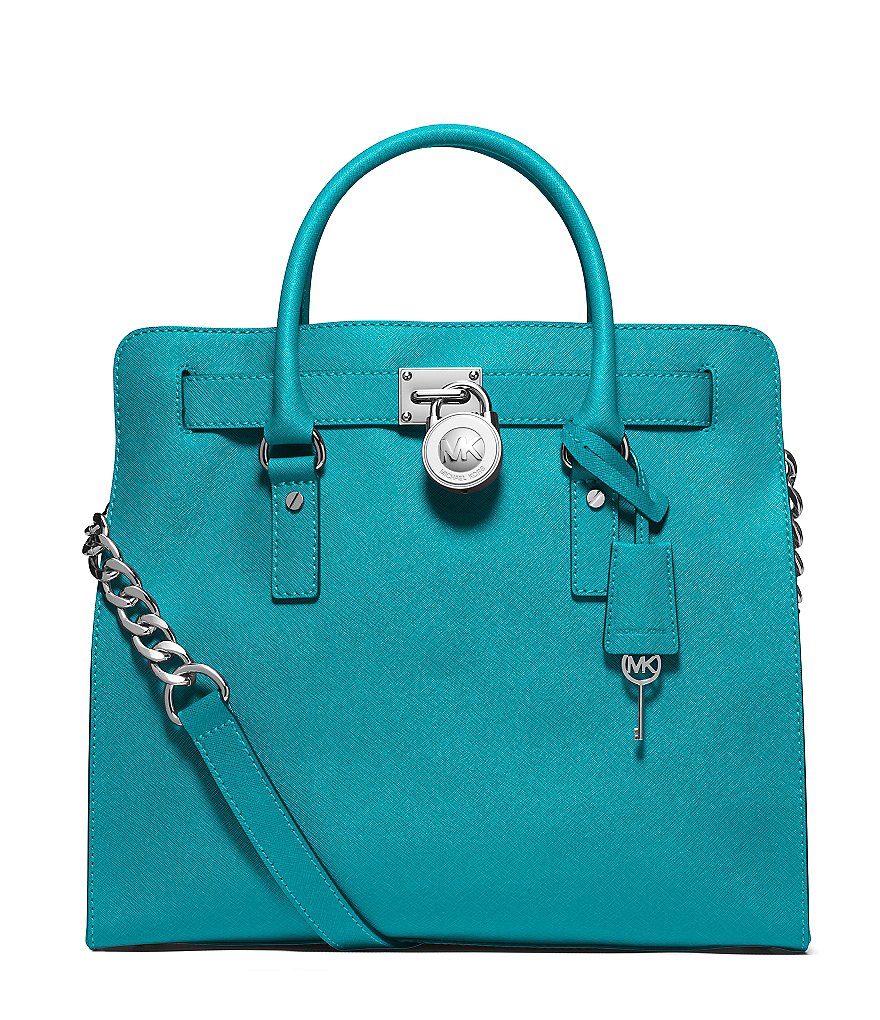 MICHAEL Michael Kors Hamilton Large North/South Leather Tote