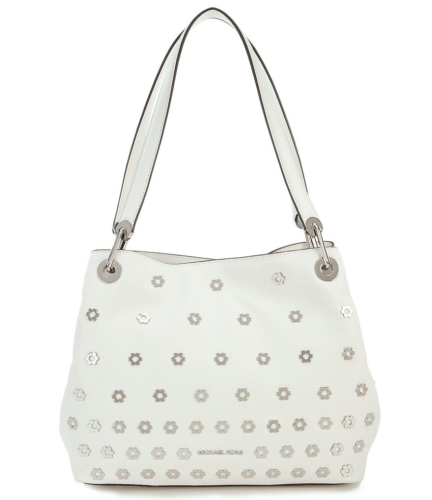 MICHAEL Michael Kors Bristol Raven Flower-Stud Large Tote