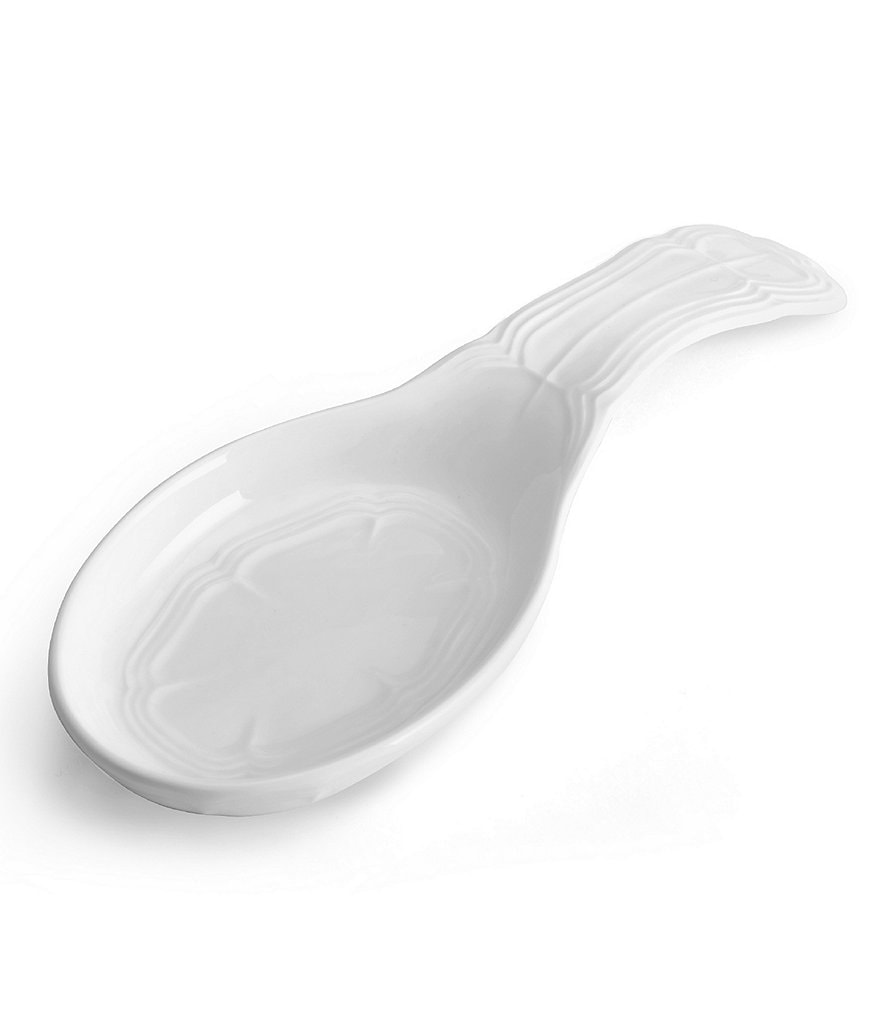 Mikasa Antique White Porcelain Spoon Rest