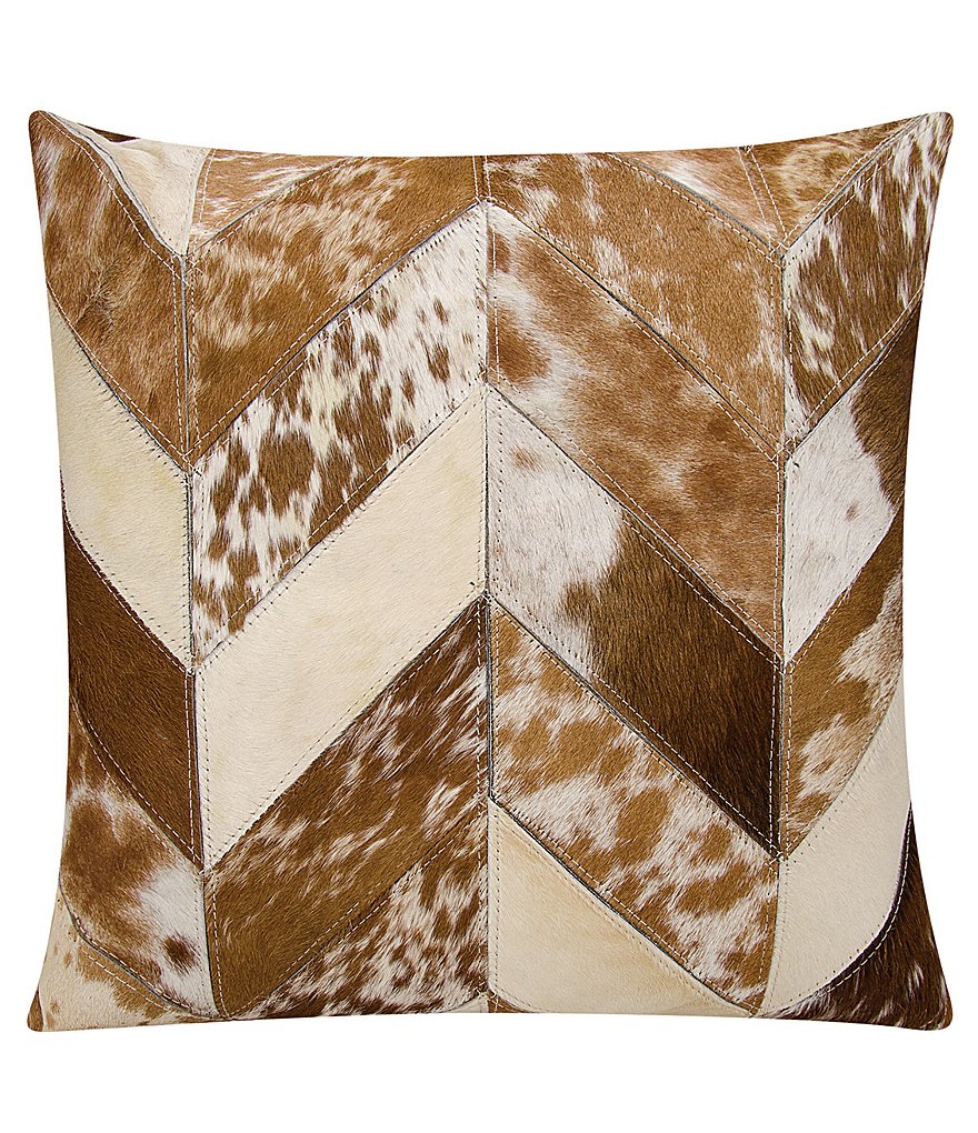 Mina Victory by Nourison Chevron Haircalf Throw PIllow
