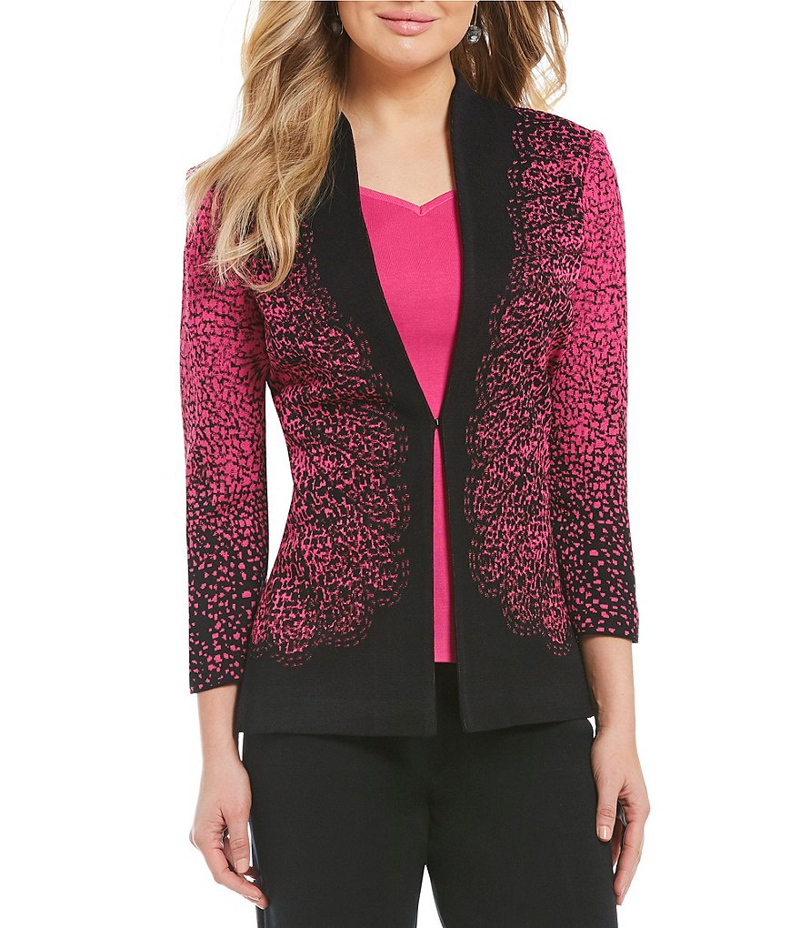 Ming Wang Lace Patterned Jacket
