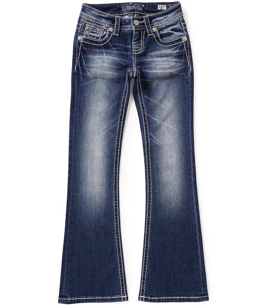 Miss Me Girls Big Girls 7-16 Cross-Embellished Bootcut Jeans
