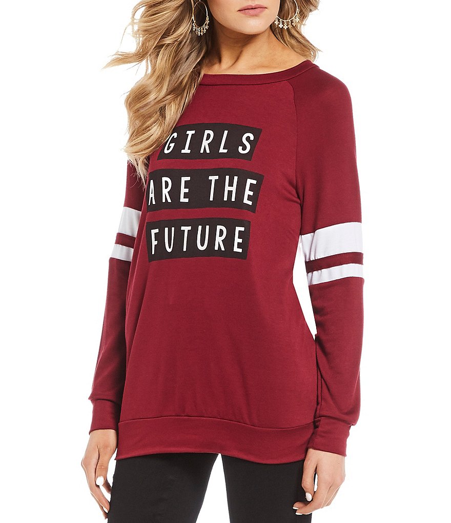 Moa Moa Girls Are The Future Long Sleeve Varsity Sweatshirt