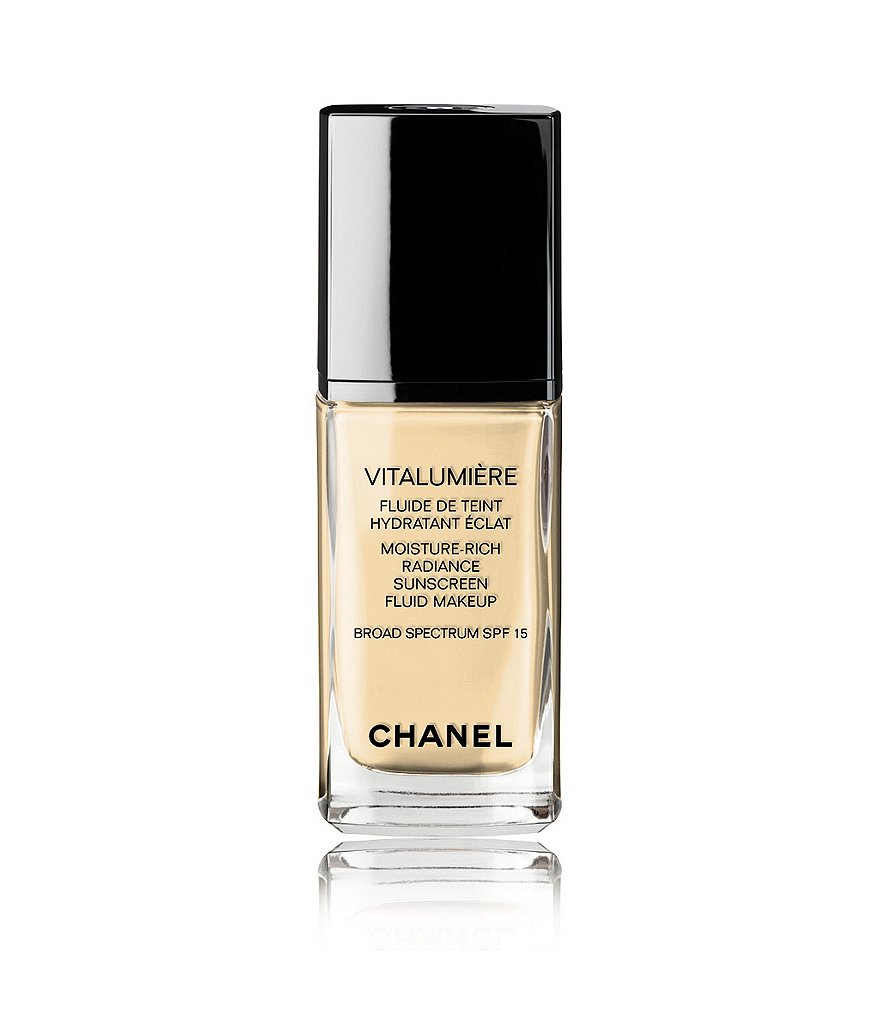 CHANEL VITALUMIÈRE MOISTURE-RICH RADIANCE SUNSCREEN FLUID MAKEUP BROAD SPECTRUM SPF 15