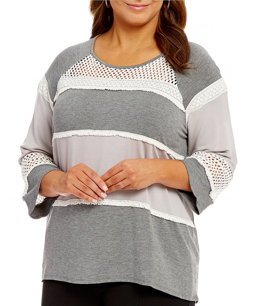 Multiples Plus 3/4 Raglan Sleeve Baby French Terry Top