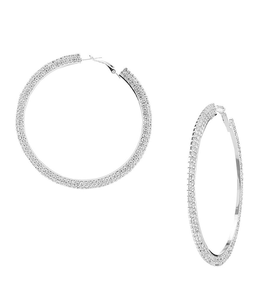 Natasha Accessories Large Hoop Earrings