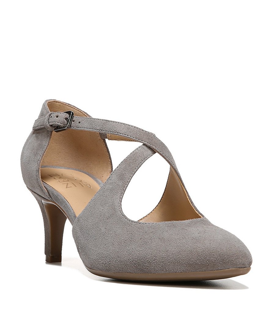 Naturalizer Okira Suede Criss Cross Pumps
